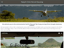 Tablet Screenshot of flyingforchrist.com